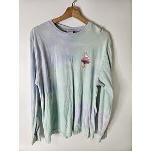 RIPNDIP graphic Nermal Psychedelic Mushroom Hookah Cat Tie Dye Shirt Men M